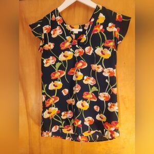 Women's C+E Floral Blouse Size XS